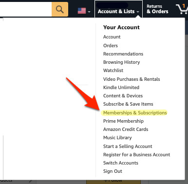 amazon memberships and subscriptions