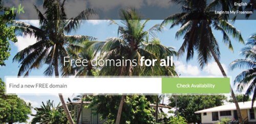 dot.tk free domains for all