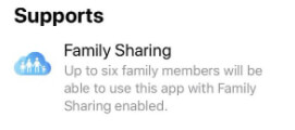 supports family sharing